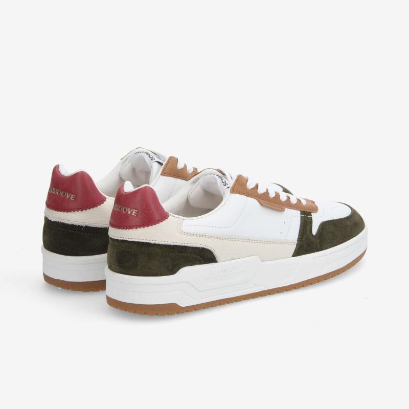 BROOKLYN PREPPY M - NAPPA/SDE/CRAZY - BLANC/KAKI/ROUGE